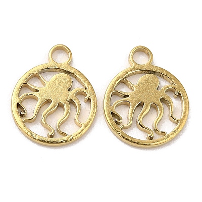 Ion Plating(IP) 304 Stainless Steel Charms STAS-L020-001G-1