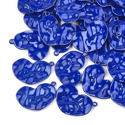 Spray Painted Alloy Pendants PALLOY-T056-87A-1