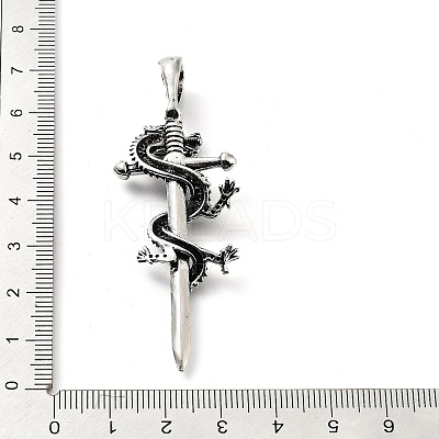 Tibetan Style Alloy Big Pendants TIBE-L012-002AS-1