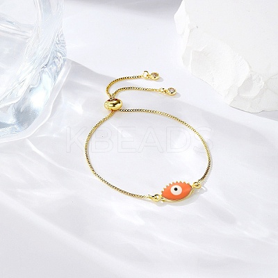 50Pcs Brass Enamel Connector Charms KK-CJ0001-81-1