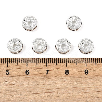 Brass Grade A Rhinestone Spacer Beads RB-A014-Z8mm-14S-1