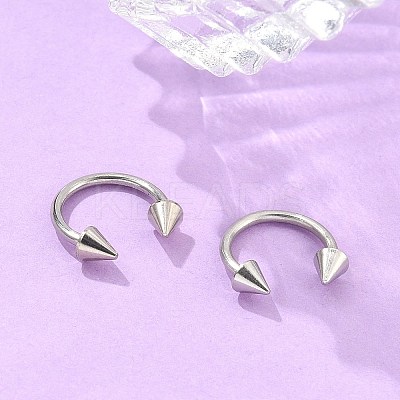 Stainless Steel Nose Septum Rings LS-AJEW-TAC0017-01P-1