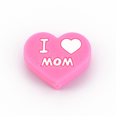 Mother's Day Father's Day Food Grade Eco-Friendly Silicone Focal Beads SIL-N002-10A-1