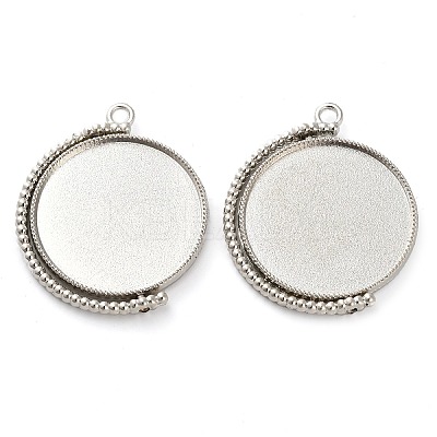Zinc Alloy Pendant Cabochon Settings FIND-NH0001-13C-P-1