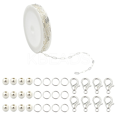 DIY Brass Paperclip Chains Jewelry Making Kits DIY-YW0011-75-1