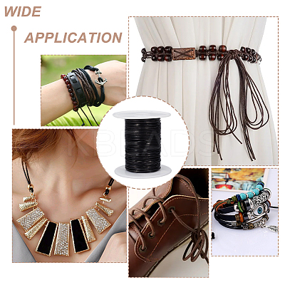 20M Round Cowhide Leather Cord WL-WH0015-01A-02-1