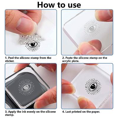 Plastic Stamps DIY-WH20018-0190-1