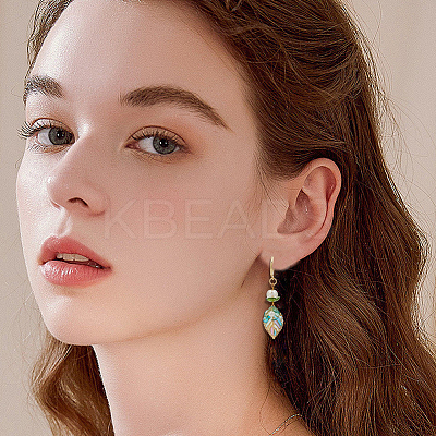 20Pcs Brass Leverback Earring Findings KK-BBC0023-86-1