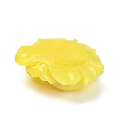 Synthetic Shell Dyed Carved Flower Connector Charms CORA-D034-01E-1