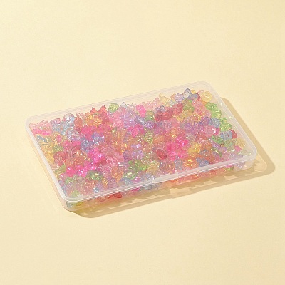 150G 10 Style Transparent Acrylic Beads TACR-FS0001-31-1