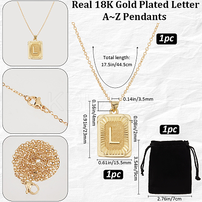 1Pc Brass Pendants NJEW-BBC0001-18L-1