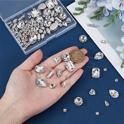 100Pcs Sew on Rhinestone GLAA-CY0001-01B-1