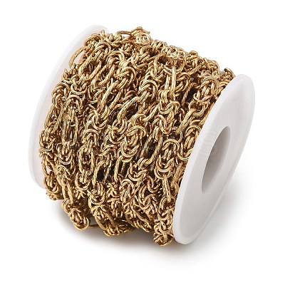 304 Stainless Steel Knot Link Chains CHS-G050-10G-1