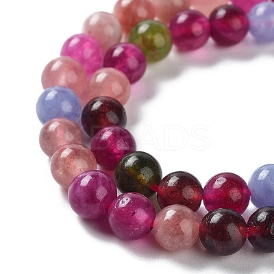Dyed Natural Malaysia Jade Beads Strands G-G021-01A-03-1