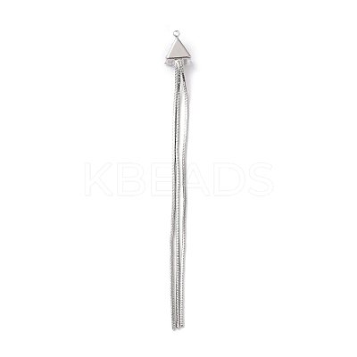 Brass with Clear Glass Big Pendants KK-G465-46P-1