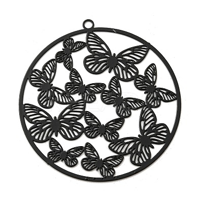Spray Printed 430 Stainless Steel Pendants STAS-P359-01H-1