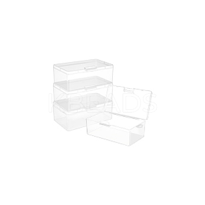 Plastic Bead Containers with Hinged Lid AJEW-WH0479-88B-1