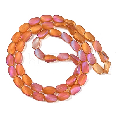 Electroplate Glass Beads Strands EGLA-C009-01B-FR04-1