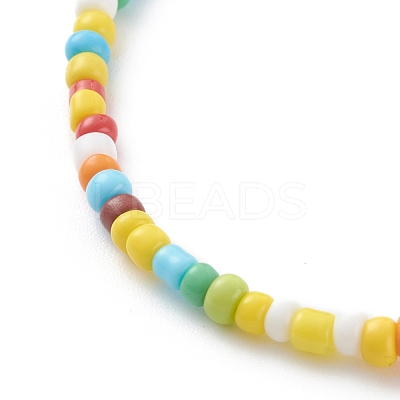 Glass Seed Beads Stretch Bracelets BJEW-JB06120-01-1