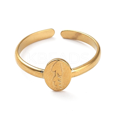 Ion Plating(IP) 304 Stainless Steel Rings RJEW-B047-05G-1