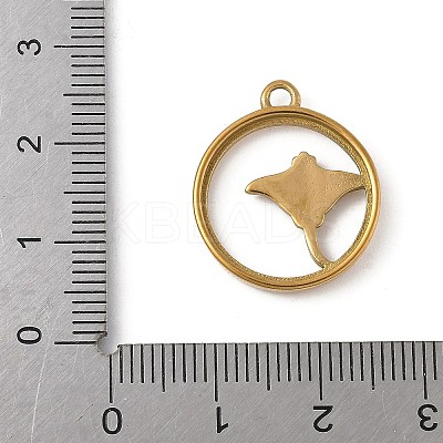 304 Stainless Steel Enamel Pendants X-STAS-Z153-09G-02-1