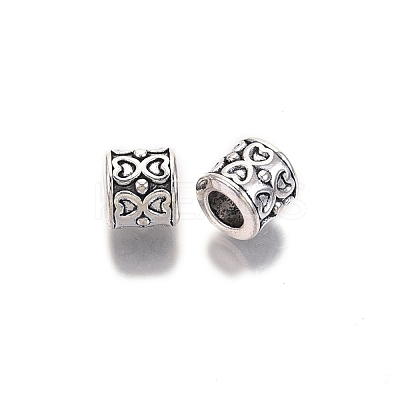 Tibetan Style Alloy European Beads TIBE-S314-95AS-RS-1