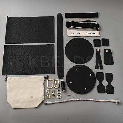 DIY Sew on PU Leather Bucket Bags Kits DIY-WH0308-306A-1