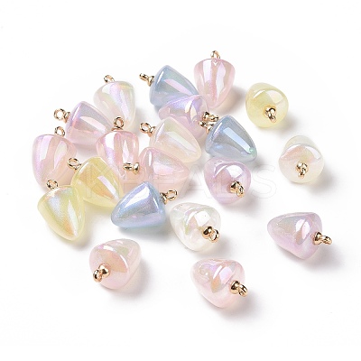 Plating Acrylic Pendants OACR-A011-01-1