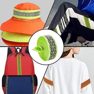 10M Flat Reflective Polyester Grosgrain Ribbon OCOR-BC0006-19A-1