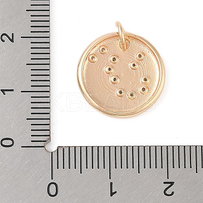 Brass with Clear Cubic Zirconia Pendants KK-N256-24I-G-1