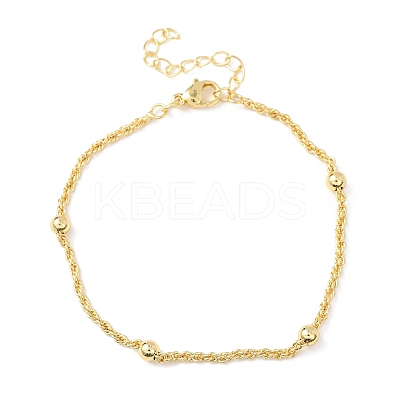 Brass Satellite Chains Bracelets for Women BJEW-C140-18G-1