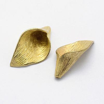 Brass Bead Caps KK-F721-121C-RS-1
