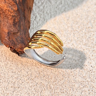 304 Stainless Steel Finger Rings RJEW-P170-02C-G-1