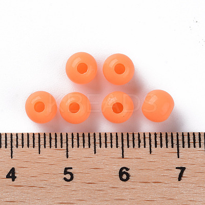 Opaque Acrylic Beads X-MACR-S370-C6mm-A11-1