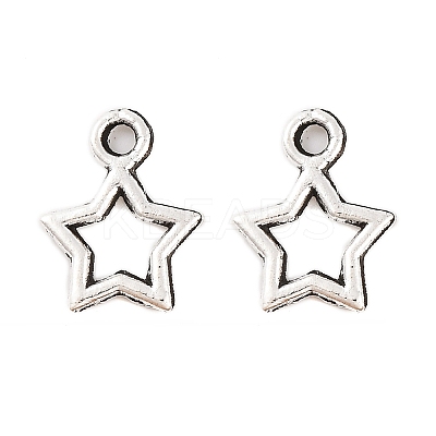 Tibetan Style Alloy Star Charms LS-X-TIBEB-O004-29-1