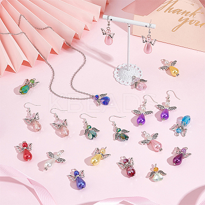 60Pcs 4 Style Electroplate Glass Pendants FIND-SC0004-05-1
