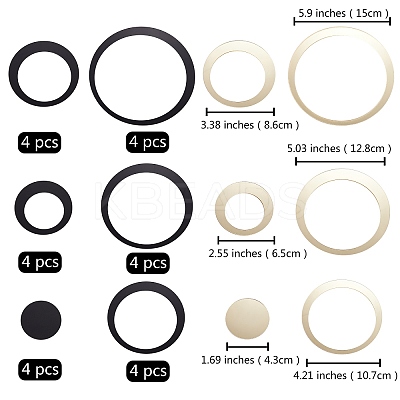 2 Sets 2 Colors Acrylic Self Adhesive Furniture Films AJEW-SZ0001-62-1