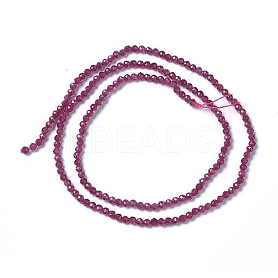Lab Grown Red Corundum Beads Strands X-G-F596-11-2mm-1-1