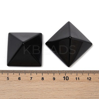 Natural Obsidian Orgonite Pyramid Display Decorations G-C186-07K-1