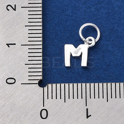 925 Sterling Silver Letter Charms STER-C012-01S-M-1