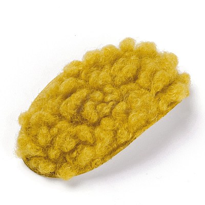 Faux Fur Imitation Lambs Wool Snap Hair Clips PHAR-P004-03-1
