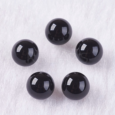 Natural Black Onyx Beads X-G-K275-32-6mm-1