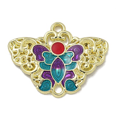 Alloy Enamel Connectors Charms PALLOY-F312-55G-01-1