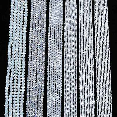 Electroplate Glass Beads Strands EGLA-A044-J8mm-B06-1