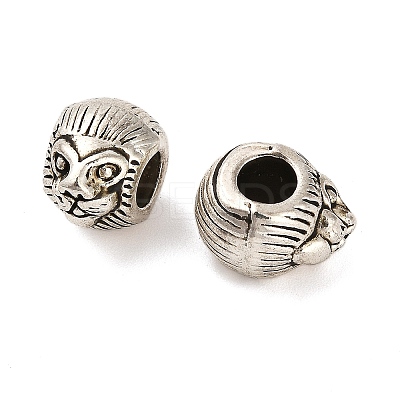 Tibetan Style Alloy European Beads FIND-M047-15AS-1