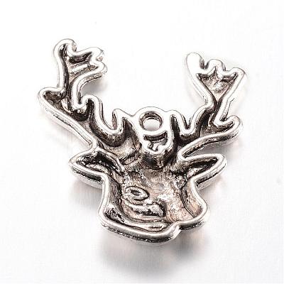 Tibetan Style Alloy Pendants TIBE-T003-088AS-FF-1