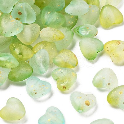 Frosted Transparent Acrylic Beads OACR-F013-07-1