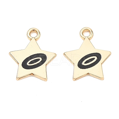 Alloy Enamel Pendants ENAM-G235-10G-01-1