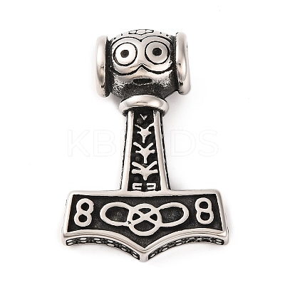 316 Surgical Stainless Steel Pendants STAS-Z073-04AS-1