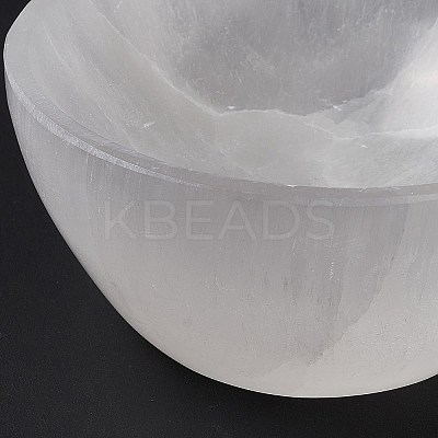 Natural Selenite Charging Bowl for Cleansing AJEW-E051-01A-1